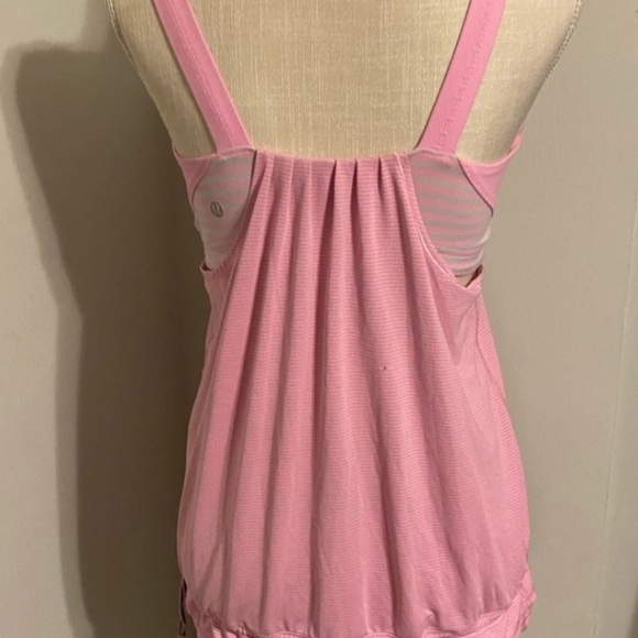 EUC Lululemon Run Back on Track Tank Pink Shell - Picture 2 of 4
